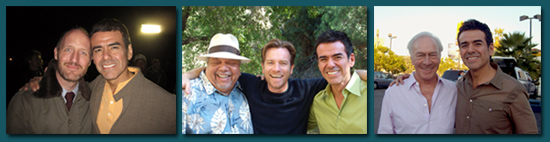 Jose Yenque with "Beginners" director, Mike Mills, co-stars, Rafael Noble, Ewan McGregor, and legendary star, Christopher Plummer